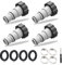 4PCS Adaptador Manguera Piscina,Juego Adaptadores Manguera Piscina,Adaptador para Piscina Intex,Bomba Rosca Adaptador de Manguera,Adaptador Piscina,Adaptador de Manguera,Manguera/Adaptador