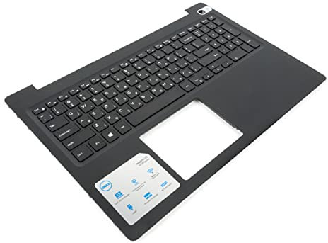 Dell Inspiron 5570/5575 Black Palmrest & HEBREW Keyboard - 0V1H3J / 08D7T9 + 0TX7F9 (Renewed)