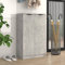 Gecheer Scarpiera Grigio Cemento 59x35x100 cm in Legno Multistrato,Scarpiere Scarpiera Armadio Scarpiera Scarpiera Scaffale Salvaspazio Scarpiera Organizer,Scaffale Portascarpe,#G