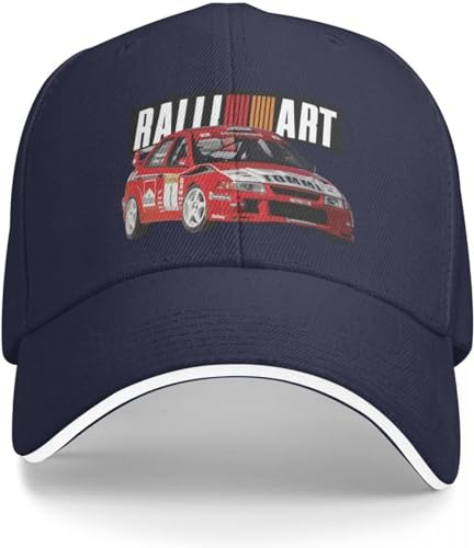 Baseballkappe Hip Hop Sonnenhut Evo 6 TME WRC RALLIART Mitsubish Evolution Enkei Tommi M Kinen Baseballkappe Golfmütze Mann Golfmütze Geburtstagsgeschenk für Männer Frauen