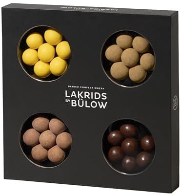LAKRIDS BY BÜLOW - Selection Box - 175g - Pralinen-Geschenk mit Dänischen Gourmet Lakritz-Kugeln - Weiche Lakritze umhüllt von Cremiger Schokolade