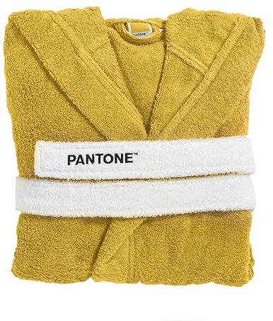PANTONE™ - Accappatoio Uomo e Donna in Spugna con Cappuccio e Ampie Tasche in Cotone 100% Certificato Oeko-Tex 400 gr/mq, Accappatoio Donna e Uomo Morbido e Assorbente con Gancio e Passanti in Cintura