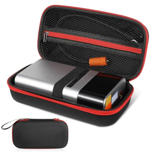 MUCKLILY Étui pour Compresseur d'air De Voiture avec Poignée De Rangement Spacieux en Tissu Oxford Résistant pour Gonfleur De Pneu Et Accessoires