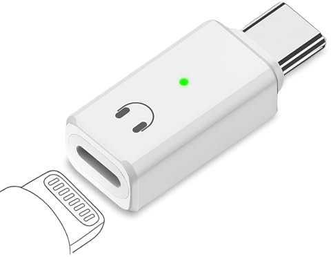 flintronic Adaptateur Lightning vers USB-C Audio, Adaptateur USB-C vers Lightning, Audio Adaptateur pour iPhone 16 15 Pro Max Plus, iPad Air/Pro/Mini, Samsung Galaxy S24 S23,Pixel