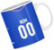 CS Mug club de football personnalisable avec nom numéro et logo - Idée cadeau fan de foot - France domicile 2024