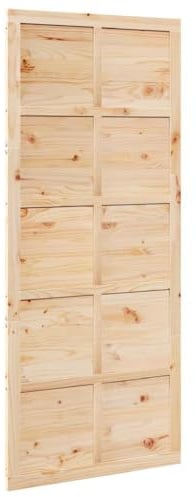 vidaXL Schiebetür aus massivem Kiefernholz 208 x 80 cm mit Matt-Finish für drinnen. Sie ist robust, vielseitig und bringt Charme mit. Ideal für dein Esszimmer, leicht zu installieren und pflegeleicht.