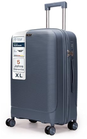 4FLY Leichter Hartschalen-Reisekoffer XL - Groß 75 cm (90L) – Großer Trolley Koffer mit TSA-Schloss, 4 Spinner-Doppelrollen & Aluminium-Teleskopgriff, Aufgabegepäck Reisegepäck