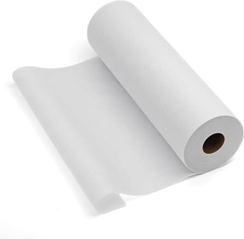 Wamkon 30 cm x 27 m Bügelvlies zum Verstärken Weiß Bügelvlies | Mittelschwer Bügelflies Vlies zumAufbügeln 50 g/m² zum Nähen Quilten Basteln Schneidern