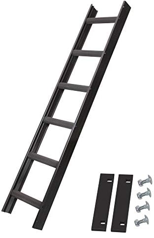 Alu Dachleiter Set Anthrazit, 5,04 m mit Dachhaken (50 mm gekröpft, für Pfannenziegel) inkl. Auflageschutz und Aushebesicherung, Dachdeckerleiter, Dachauflegeleiter, Made in Germany | DEKRA geprüft