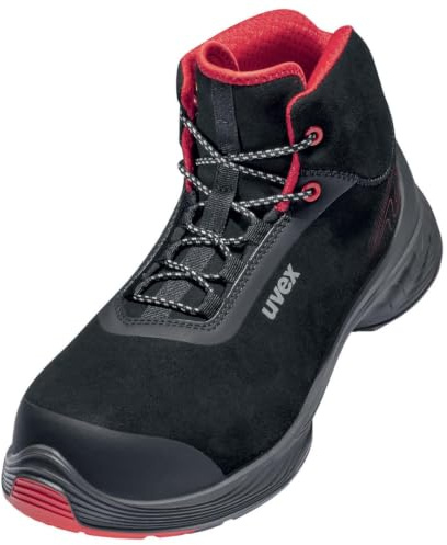 Uvex Men's SRC Original G2 6839246 ESD Safety Boots S3 Shoe Size (EU): 46 Red/Black, 1 Pair Durable and Robust