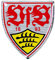 VfB Stuttgart Aufkleber - 3D Logo farbig - Sticker, Autoaufkleber - Plus Lesezeichen Wir lieben Fußball