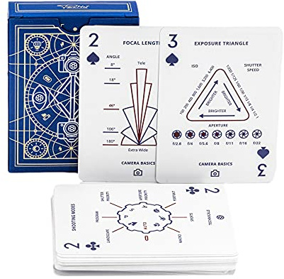 Travel9to5 The Photography Deck Waterproof - Camera Settings Cheat Sheets - Idea Cards - Essential Shooting Guide - Tips Reference Card