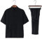 Tai Chi Uniforme Lin - Arts Martiaux Ensembles Chinois Traditionnel Hommes Femmes Vêtements Shaolin Kung Fu Wing Chun Taekwondo Coton Vêtements D'entraînement,Black-XL