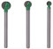 3 Stück 3mm Shank Ball Nose Round Carving Bit Fräser für Wood Cove CNC Fräser Radius Kern Wolframcarbid
