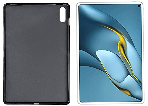 Lobwerk Schutzhülle für Huawei MatePad Pro 2021 MRR-W29 10.8 Zoll Silikon Hülle Slim Case Ultra Dünn Schwarz