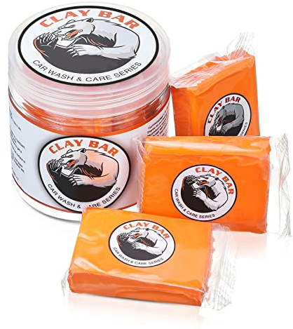 MATCEE Clay Bar Car Detailing Clay Bar 3 Pack x 100g Clay Bar Kit for Cars Washing and Adsorption Auto Paint Cleaner Glass Vehicles RV Boats Bus and Much More Car Cleaning