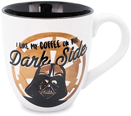 Star Wars I Like My Coffee On The Dark Side Ceramic Mug | Holds 18 Ounces