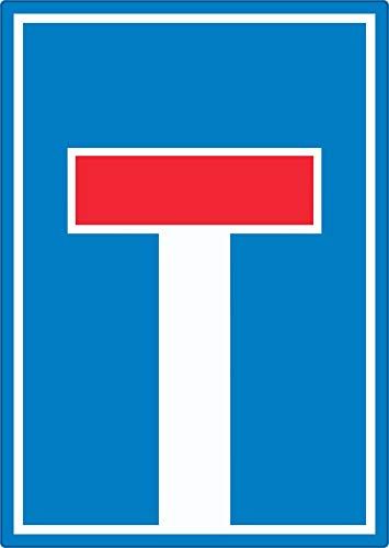 Sackgasse Aufkleber A1 (594x841mm)