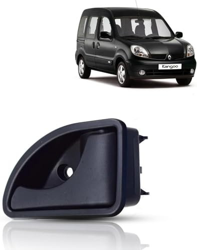 Poignée de Porte Intérieur de couleur noire pour coté passager avant droit Compatible pour Renault Kangoo Twingo ou Kubistar OEM : 8200247802