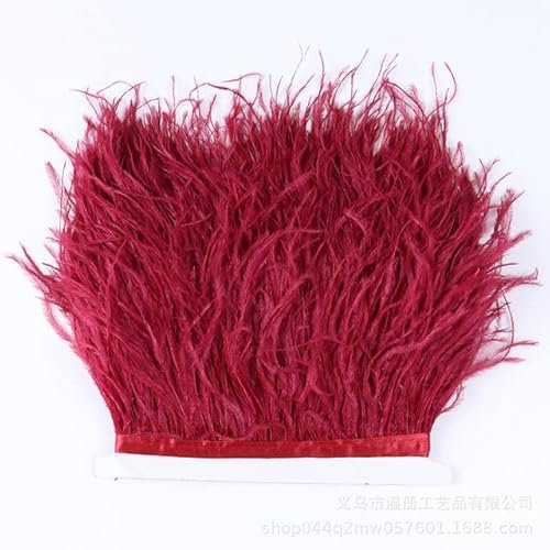 2m Viola Chiaro Piuma di Struzzo Trim 8-10 CM Nastro Cucito Vestito per la Festa Nuziale Abito Da Sera Decorazione Dei Monili Piuma Craft-007