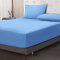 Moonlight Bedding Fitted Sheet 40 Cm Extra Deep Pocket Bed Sheets 16 inch Ultra Soft Bottom Sheet Brushed Microfiber Breathable Shrinkage and Fade Resistant (Light Blue, Double)