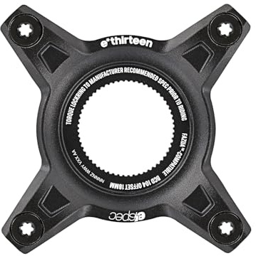 e*spec 104BCD Aluminium Direct Mount Carrier Kettenblatt – Spider Alu – Fazua Ride 60 – Schwarz