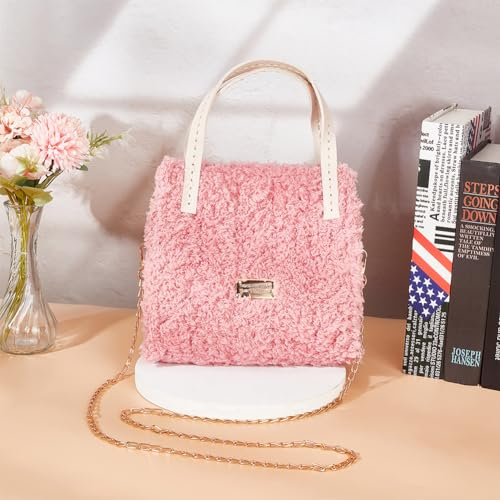 WADORN DIY Strick- Und Häkeltaschen-Herstellungsset, Handgefertigtes Materialset Zur Herstellung Gewebter Tragetaschen. Zubehör Für Die Herstellung von Umhängetaschen Für Damen, Rosa