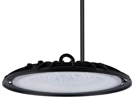 Ledvion Energieeffizienter LED High Bay Sensor, 100W, 110lm/W, 22.000 Lumen, 6000K, IP65, Dimmbar, 2 Jahre Garantie, Professionelle UFO-Lampe, IP65 Zertifizierung