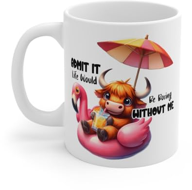 Mug Vache bouée Idée cadeau anniversaire humour drôle amusant pour enfant et adulte