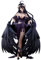 Insxuan Anime Figur Albedo Schwarz Kleid PVC Figur Sammlerstück Modell Charakter Statue Desktop Ornamente Figurine