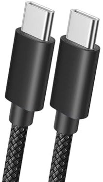 NWNK13 100W Charger Cable USB C for Oppo Find X5/X5 Pro/X5 Lite/X3 X2/X3 Neo,Reno 8 Pro 5G/7 6 4/Reno4 Z 5G,A77 A76 A57 A96 A54S A54 A16S A94 A74 Fast Charge Type C Nylon Charging Cable 1.5M (Black)