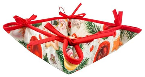 Panera navideña Christmas, acolchada, cuadrada, 20 x 20 cm (MAGIC)