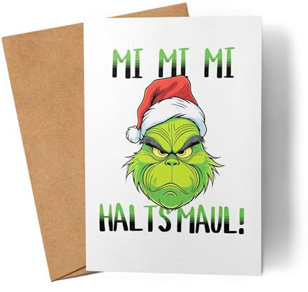 Lilavie-Design Mi Mi Mi Halts Maul Karte Anti Weihnachten Ich Hasse Weihnachten Weihnachtskarte