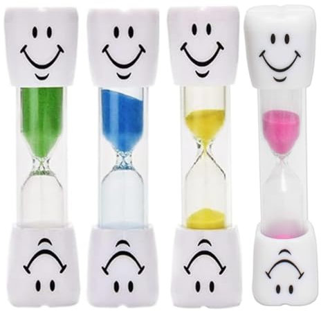 Relojes de Arena para Niños,4 PCS Reloj de Arena 3 Minutos Reloj de Arena Reloj de Arena Niños Temporizador Niños Temporizador de Cocina Emporizador Arena Coloridos para Cepillado Ejercicio Estudio