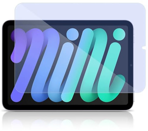 PaceBid Anti Bleue Lumière Verre Trempé Compatible avec iPad mini 7 Generation (A17 Pro 2024) 8.3zoll, [Anti Fatigue Oculaire][Bloque Excessivement Nocifs la Umière Bleue & Les UV]