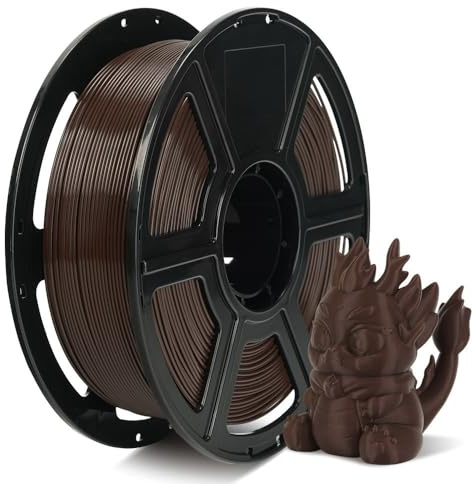 FLASHFORGE Rapid PLA Filament 1.75mm, High Flow Speedy 3D Printer Filament, Experience Exceptional Performance with 500mm/s High-Speed Printing, Neatly Wound & Top-Notch Filament (Chocolate Brown)