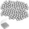 WOLMIK Lot de 1200 boules de nettoyage en acier inoxydable pour carafes, bouteilles, vases, carafes et autres verreries, boules métalliques réutilisables antirouille