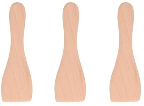 SOS Accessoire 3 Stück Holzschaufel für Pfannen, Raclette, Grill, Wok AS306003 Tefal