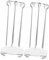 BAZEITFLOW Soporte para Brochetas Inoxidable 2 Piezas Parrilla para Barbacoa Accesorios para Asar para Picnics y Reuniones de Limpiar y Desmontar