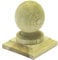 Timber Wooden Fence Post Cap & Ball Finial– (Green Stain) - 4x4 | 100x100mm | Pack of 5