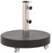 HOMTAKIE Socle de Parasol Granite 20 kg Rond Noir