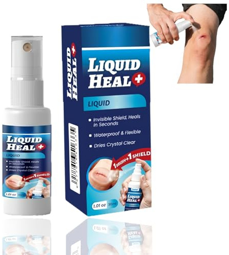 30ml Waterproof Plaster Spray for Wounds,Invisible Healing Film & Liquid Dressing,Fast-Drying Skin Glue for Cuts and Scratches,Clear Liquid Plaster Wound Care Seal,Healing Plasters
