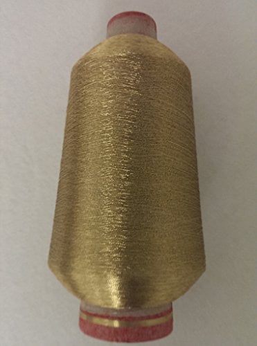 1 Spule 250 g Stickgarn GP 59,60 EUR/kg gold basteln weben 38.000 m/kg Lame Beilaufgarn 64% Viskose/ 36% Polyester