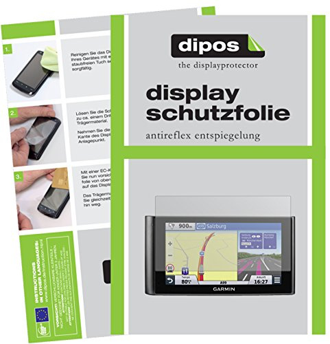 dipos I 3x Screen Protector matte compatible with Garmin dezlCam Protection Films