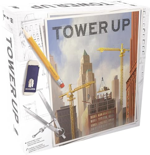Asmodee Monolith Tower up – Gesellschaftsspiele – Brettspiele – Entwicklungsspiel ab 8 Jahren – 2 bis 4 Spieler – französische Version