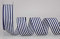 finemark Dekoband Stripes DUNKELBLAU 25 mm x 25 m (Rolle) Streifen Geschenkband Schleifenband Stoffband gestreift elegant Geschenkverpackung Geburtstag Ostern Dekoration Premium Band Karten