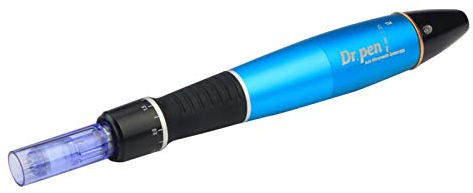 Derma Roller Elektrische Micronadeln Pen, MTS Nano Elektrisches Mikronadel Instrument 0.25mm-2.0mm Anti Cellulite Falten Akne Narben ideal für die Hautpflege, 2x Aufsatz