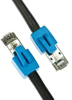 GigaBlue Cat8 Netzwerkkabel CAT.8 2000 MHz 40 Gbit/s 40GBase-T High End Poe+ Patchkabel Ethernetkabel AWG24 Flexible Kupferadern (LSZH) Schwarz - 12m