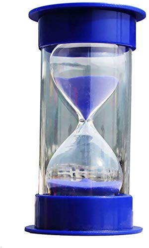 Inzopo Sabliers Minutes Vintage Hourglass Minuterie Déco Table Jouet Enfant Jeu de Société Sable Couleur - Bleu, 30 Minutes