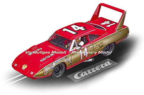Carrera Digital 132 Plymouth Superbird No.14 | Slotcar für Rennbahn | Front- & Rücklicht & Bremslicht | Digital steuerbar | Maßstab 1:32 | Spielzeug für Kinder ab 8 Jahre & Erwachsene